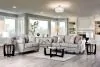 Furniture of America SM6435-LV Kacey - Loveseat - Light Gray /Powder Blue / Pale Plum
