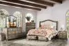 Furniture of America CM7614Q-BED Belgrade I - Queen Bed - Rustic Natural Tone / Ivory