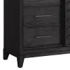 Samuel Lawrence Furniture S964-041 Lenox - 5-Drawer Sliding Door Chest With Storage - Black