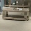 Liberty Furniture 754-OT1011 Harlow - Oval Cocktail Table - Sandstone & Satin Nickel