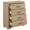 Coaster Fine Furniture 223115 Arielle - 4-Drawer Bedroom Chest Of Drawers - Light Oak