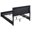 Coaster Fine Furniture 222831QB1 Marceline - Queen Headboard, Footboard & Slats, Box 1 of 2 - Black