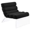 Coaster Fine Furniture 903162 Serreta - Boucle Upholstered Armless Acrylic Chair - Black
