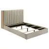 Coaster Fine Furniture 223111KE Arielle - Eastern King Bookcase Panel Storage Bed - Light Oak
