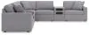 Ashley Furniture 92104S16 Ashley Furniture 92104S16 Modmax - 8-Piece Sectional  With 2 Audio System Consoles And 3 Armless Chairs - Granite
