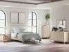 Ashley Furniture B2615/231/36/345/57/54/91(2)/B100-13 Cadmori - 8 Pc. - Dresser, Mirror, Chest, Queen Upholstered Panel Bed, 2 Nightstands - Two-tone