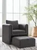 Ashley Furniture A3000754 Vreni - Accent Chair - Charcoal / Black