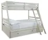 Ashley Furniture B742B16 Robbinsdale - Twin Over Full Bunk Bed With Storage - Antique White