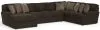 Jackson Furniture Industries 4376/72/75/30-49 Jackson Furniture Industries 4376/72/75/30-49 Mammoth - 3 Piece Sectional With LSF Chaise - Chocolate