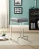 CoasterEveryday 105252 Gervase - Square Counter Height Stool - Gray And Chrome