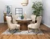CoasterElevations 105141 Ortega - Round Marble Top Wood Dining Table - Natural