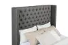 CoasterEssence 301405KE Bancroft - Upholstered Eastern King Wingback Bed - Gray