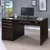 CoasterEveryday 800982 Halston - 3-Drawer Office Computer Desk - Cappuccino