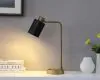 CoasterEssence 923303 Cherise - Adjustable Angle Table Lamp - Antique Brass