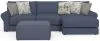 Jackson Furniture Industries 4052/63/76-23 Cape May - 2 Piece Sofa Chaise With Comfort Coil Seating, 41
