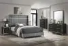 Coaster Fine Furniture 224991KE Lucia - Upholstered Eastern King Panel Bed - Gray