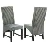 Coaster Fine Furniture 106389 Barrand - Upholstered Dining Side Chair (Set of 2) - Gray