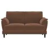 Coaster Fine Furniture 552102 Selma - Velvet Upholstered Crescent Arm Loveseat - Rust