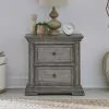 Liberty Furniture 361G-BR61 Liberty Furniture 361G-BR61 Big Valley - 2 Drawer Night Stand With Charging Station - Graystone
