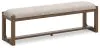 Ashley Furniture D974-00 Cabalynn - Large Uph Dining Room Bench - Oatmeal / Light Brown