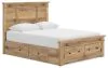 Ashley Furniture PCB1170B11 Ashley Furniture PCB1170B11 Makidern - Queen Panel Storage Bed With 2 Under Bed Storage Units And Storage Footboard - Tan
