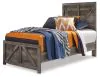 Ashley Furniture B440B16 Wynnlow - Twin Crossbuck Panel Bed - Gray