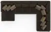 Jackson Furniture Industries 4376/72/75/30-49 Jackson Furniture Industries 4376/72/75/30-49 Mammoth - 3 Piece Sectional With LSF Chaise - Chocolate