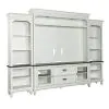 Liberty Furniture 417-ENT-ECP Allyson Park - Entertainment Center With Piers - Wirebrushed White / Charcoal