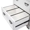 Liberty Furniture 417-HO147 Allyson Park - Bunching Lateral File Cabinet - Wirebrushed White / Charcoal
