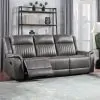 New Classic U2506-30-GRY Enzo - Sofa With Dual Recliner - Gray