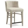 Riverside Furniture 73455 Cascade - Upholstered Curve-Back Counter Stool (Set of 2) - Dovetail