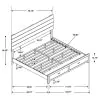 CoasterEveryday 207050KE Brantford - Wood Eastern King Storage Panel Bed - Coastal White