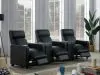CoasterEveryday 600181-S3A Toohey - 5 Piece Upholstered Tufted Recliner Living Room Set - Black