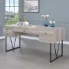 CoasterEveryday 801999 Analiese - 4-Drawer Writing Desk - Gray Driftwood