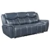 Coaster Fine Furniture 610271-S2 Sloane - 2 Piece Upholstered Reclining Sofa Set - Blue