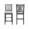 New Classic D3651-22-GRY New Classic D3651-22-GRY Amy - Counter Chair (Set of 2) - Gray