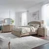 Liberty Furniture 805-BR-QPBSDMN Liberty Furniture 805-BR-QPBSDMN Avalon - 4 Piece Bedroom Set (Queen Panel Storage Bed, Dresser & Mirror, Nightstand) - Burnished Beige