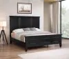 CoasterEssence 201321KEN Sandy Beach - Eastern King Wood Panel Bed - Black