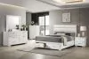 Coaster Fine Furniture 203510KE-S5 Felicity - 5 Piece Eastern King Platform Bedroom Set - White