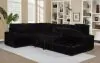 Coaster Fine Furniture 511049B1 Devonshire - Left Sofa With 2 Pieces Pillow, Box 1 of 3 - Black