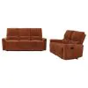 Coaster Fine Furniture 609574-S2 Navarro - 2 Piece Upholstered Reclining Sofa Set - Burnt Orange