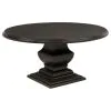 Coaster Fine Furniture 109230-S5 Twyla - 5 Piece Round Wood Dining Room Table Set - Dark Cocoa