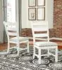 Ashley Furniture D546-01 Valebeck - Dining UPH Side Chair (Set of 2) - Beige / White