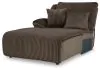 Ashley Furniture 92705S12 Ashley Furniture 92705S12 Top Tier - 4-Piece Reclining Sectional With Laf Press Back Chaise - Chocolate