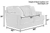 Jackson Furniture Industries 230302-1847/18-1998/18 Jackson Furniture Industries 230302-1847/18-1998/18 Eagan - Loveseat - Moonstruck