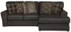 Jackson Furniture Industries 4378/46/76-09 Jackson Furniture Industries 4378/46/76-09 Denali - 2 Piece Italian Leather Match Sofa Chaise With Right Side Facing Chaise - Chocolate