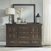Liberty Furniture 361-BR-DM Big Valley - Dresser & Mirror - Brownstone