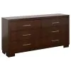 CoasterEssence 200711Q-S5 Jessica - 5 Piece LED Queen Bedroom Set - Cappuccino