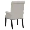 CoasterEssence 115183 Alana - Velvet Upholstered Dining Arm Chair - Sand