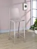CoasterEssence 100295 Juelia - Bar Stools (Set of 2) - Chrome And Clear Acrylic
